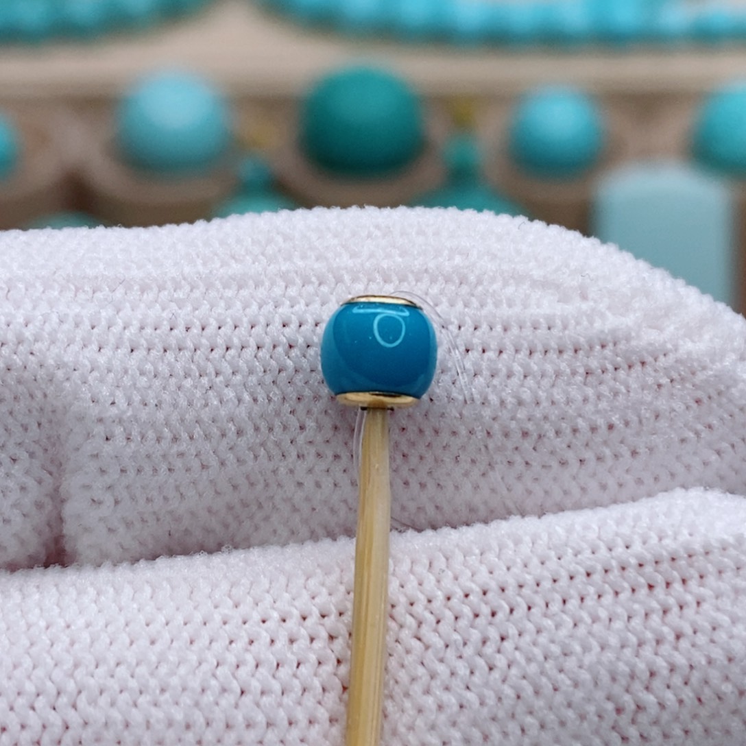 绿松石未镶嵌珠宝奇石5.6mm