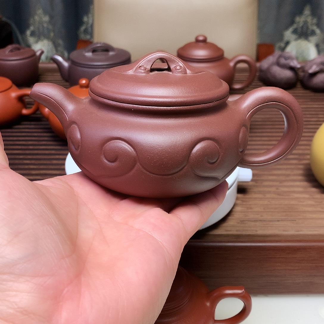茶壶紫砂仿古如意底槽青260毫升