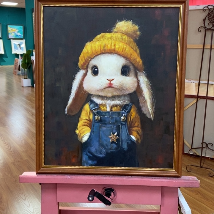 黄***田油画50.60画心尺寸