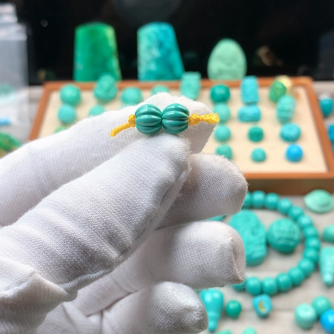 湖北原矿8mm瓜珠一对