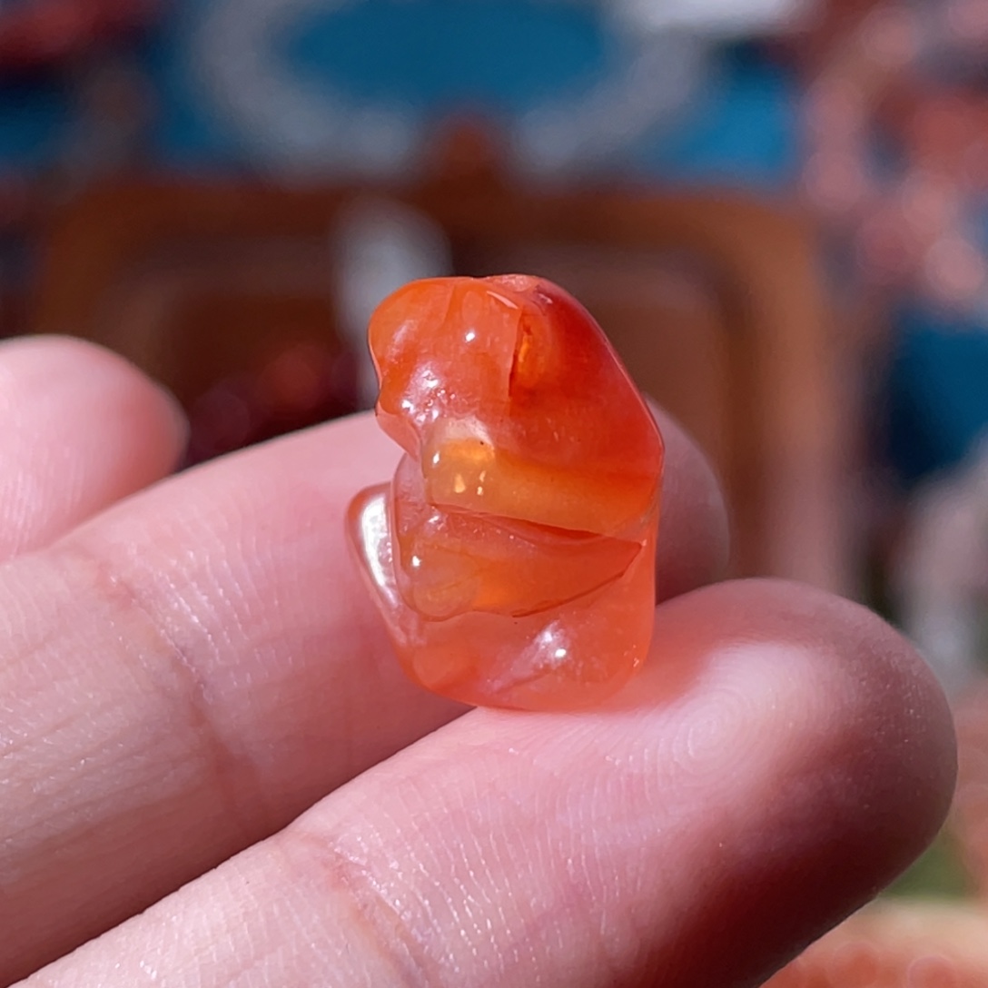 南红玛瑙未镶嵌挂件4738