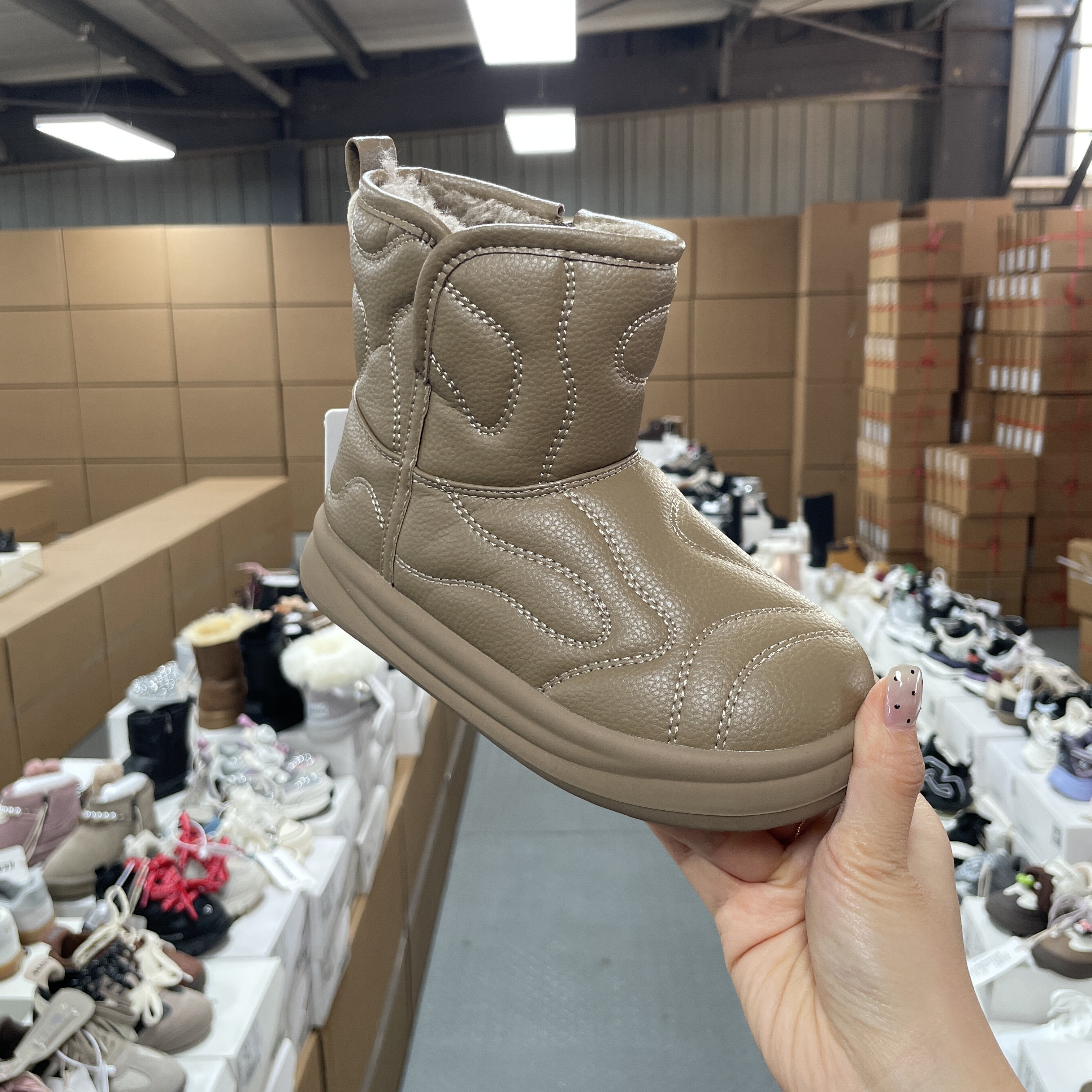 35059儿童雪地靴 女童鞋 国内大品牌童鞋同厂出品