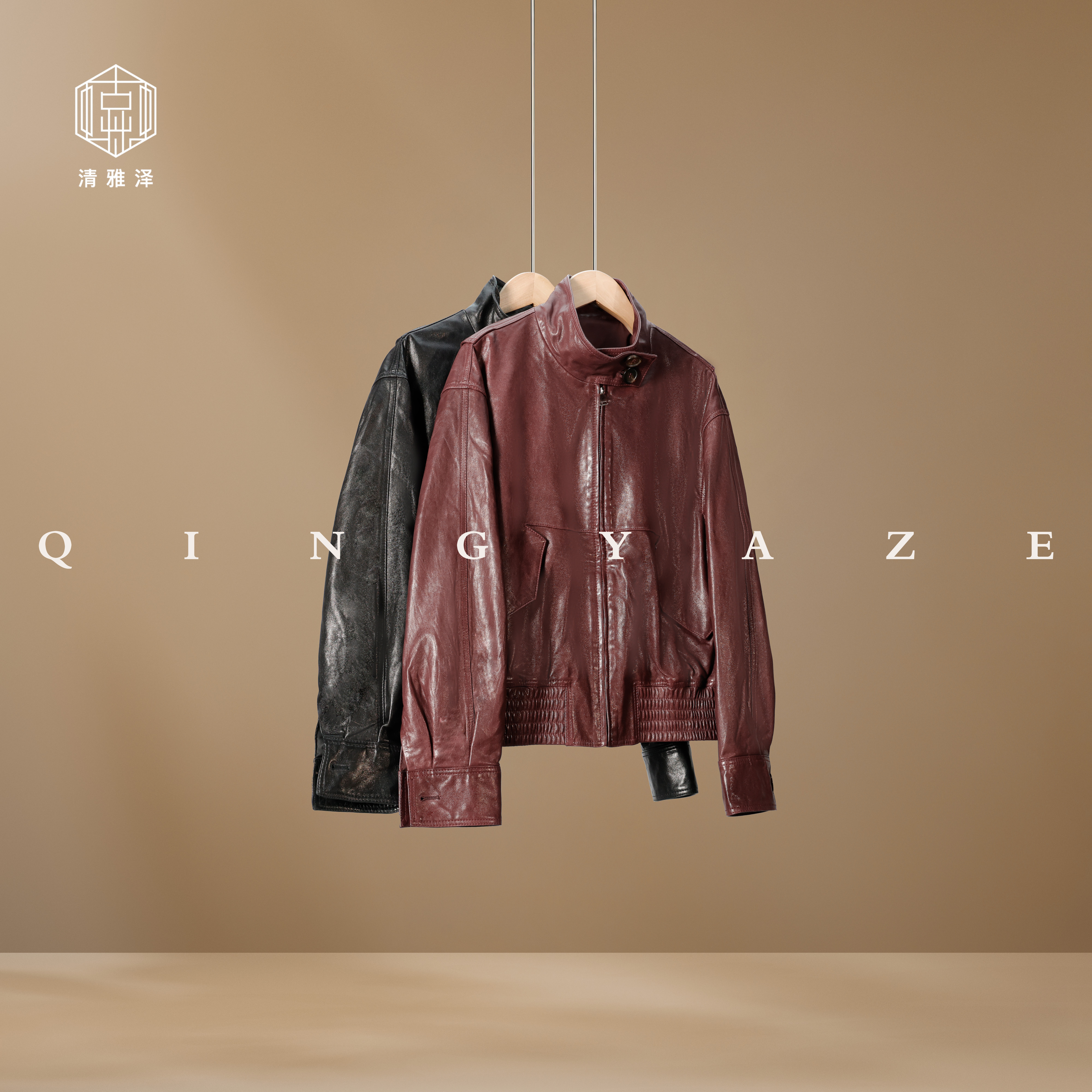 马德里的自由之风！率性松弛西班牙软油腊羊皮皮衣！GZ5504