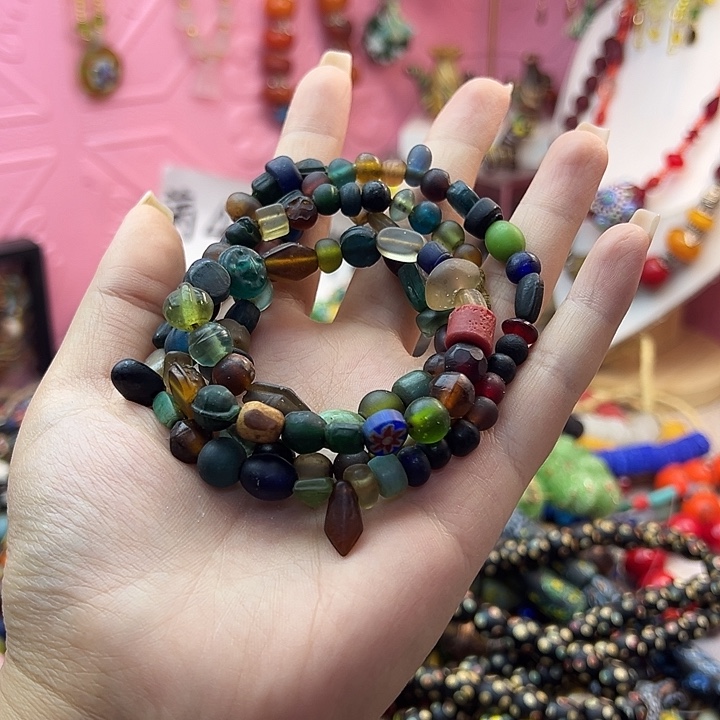 琉璃毛衣链尼泊尔琉璃