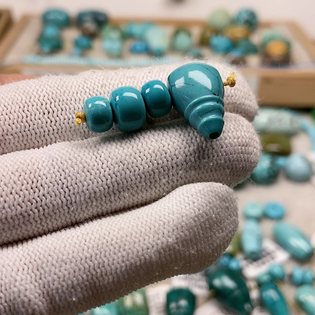 未镶嵌绿松石珠宝半成品