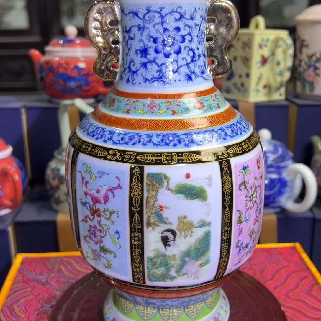 摆件陶景德镇陶瓷工艺品