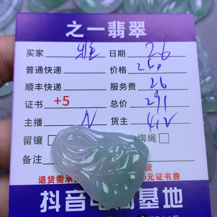 翡翠颈饰未镶嵌雅*