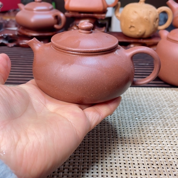 紫砂茶壶寒江壶手工制作