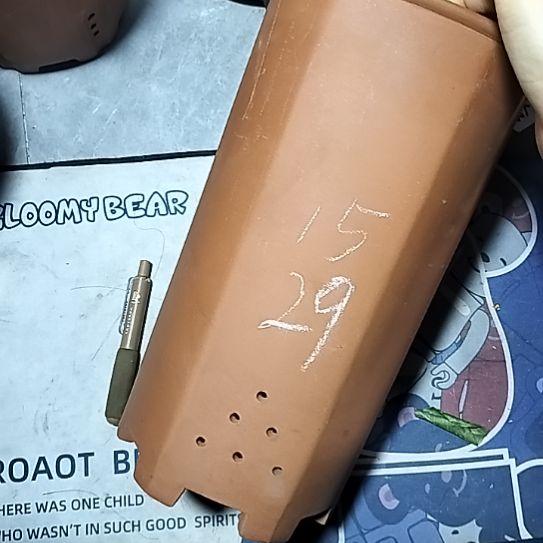 紫砂红泥高六方带口沿一个