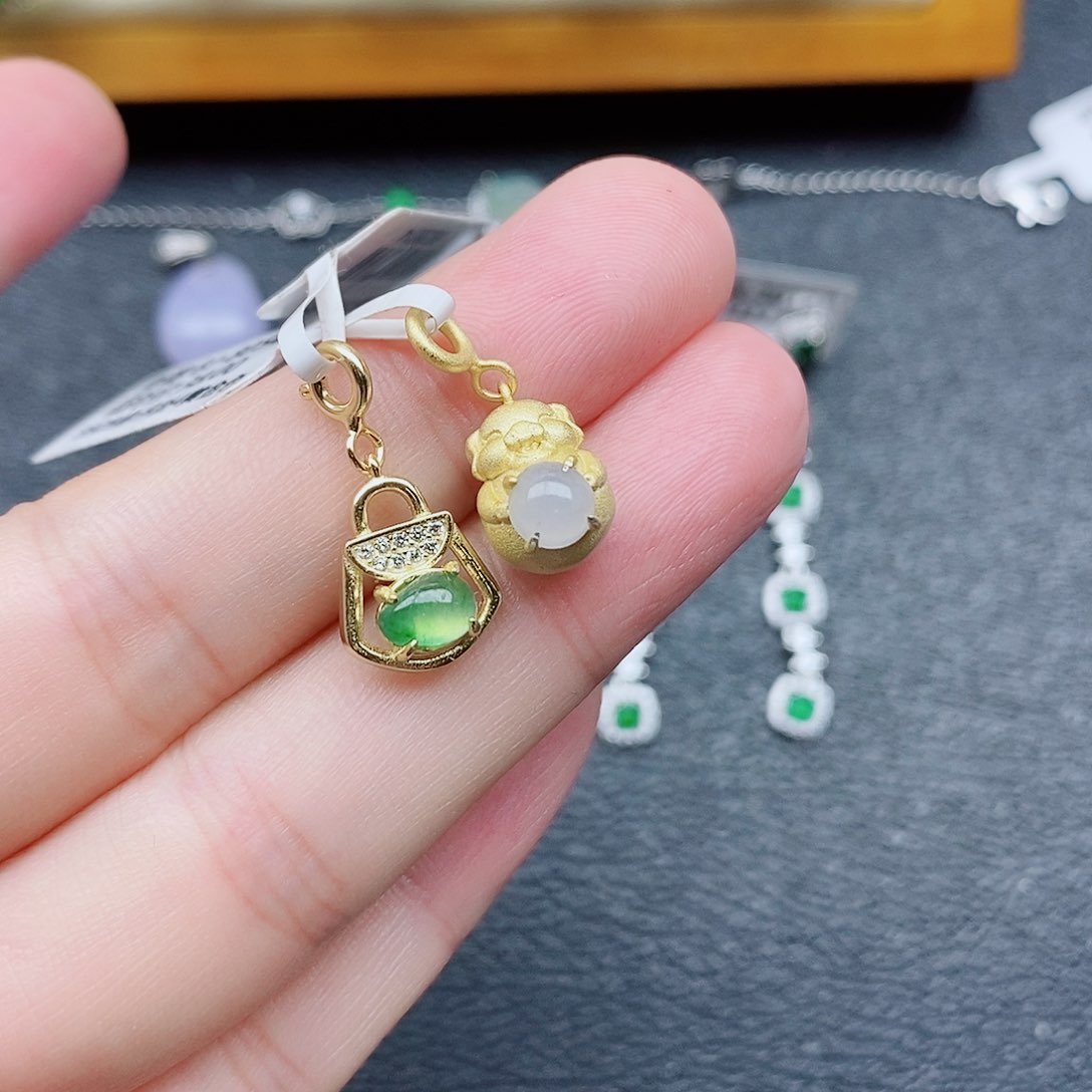 银S925镶嵌戒指翡翠