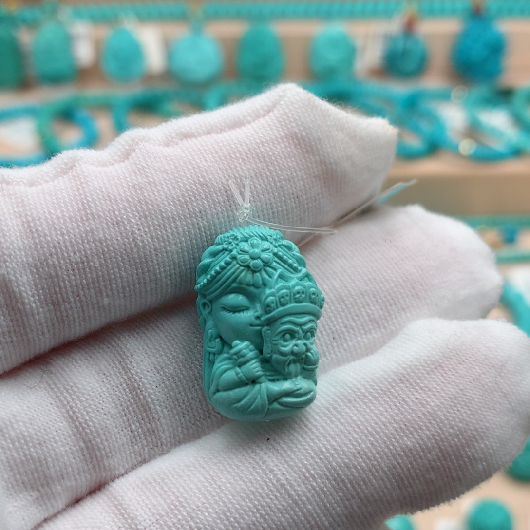 绿松石未镶嵌珠宝奇石13mm