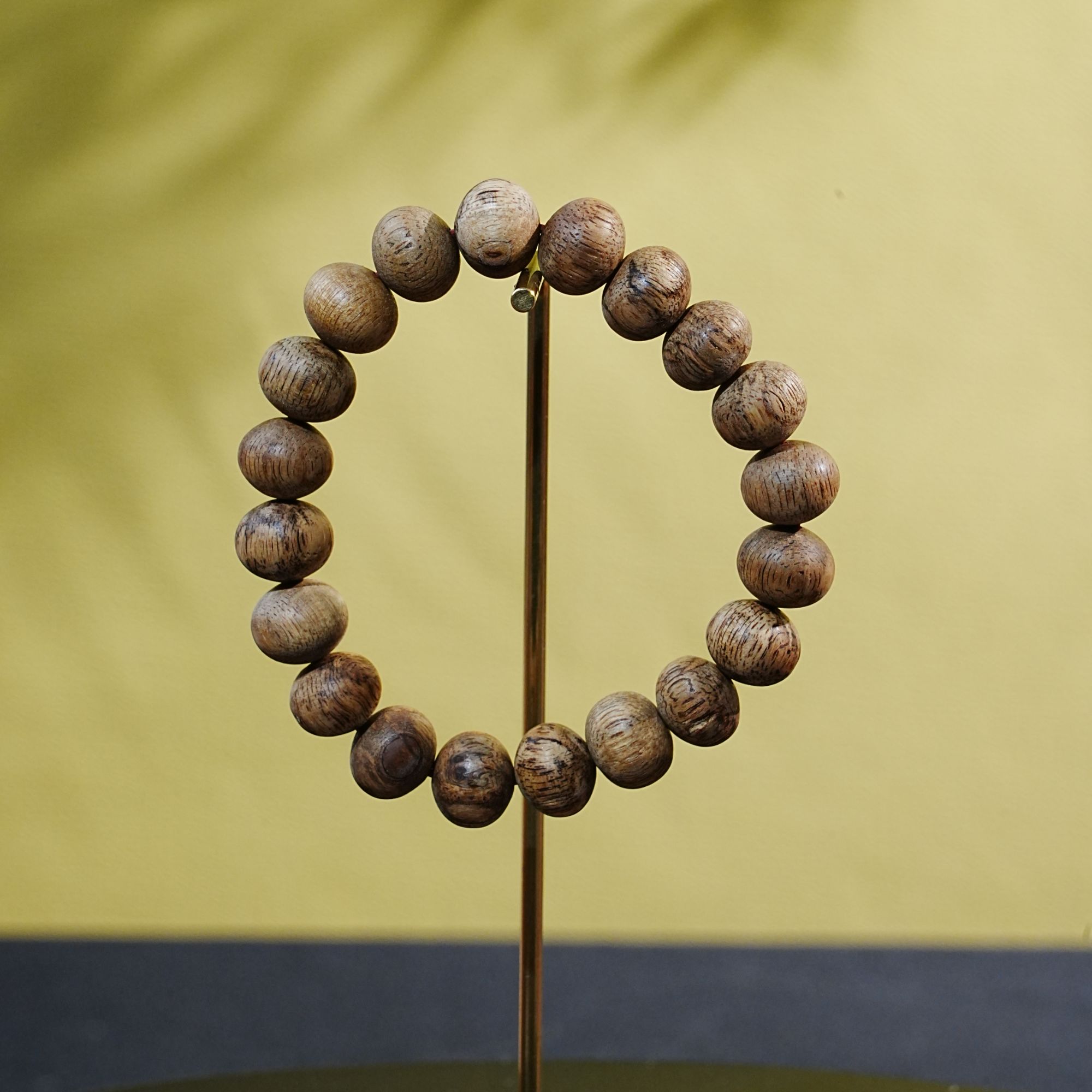 日本回流老料文莱软丝瘤疤沉香桶珠手串1.0x1.23cm  250917066 A 