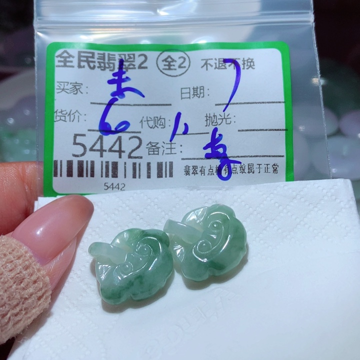 未***得翡翠未镶嵌颈饰翡翠