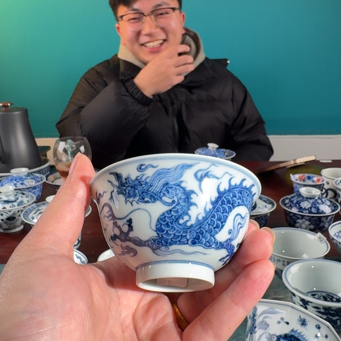 不二说瓷纯手绘杯377