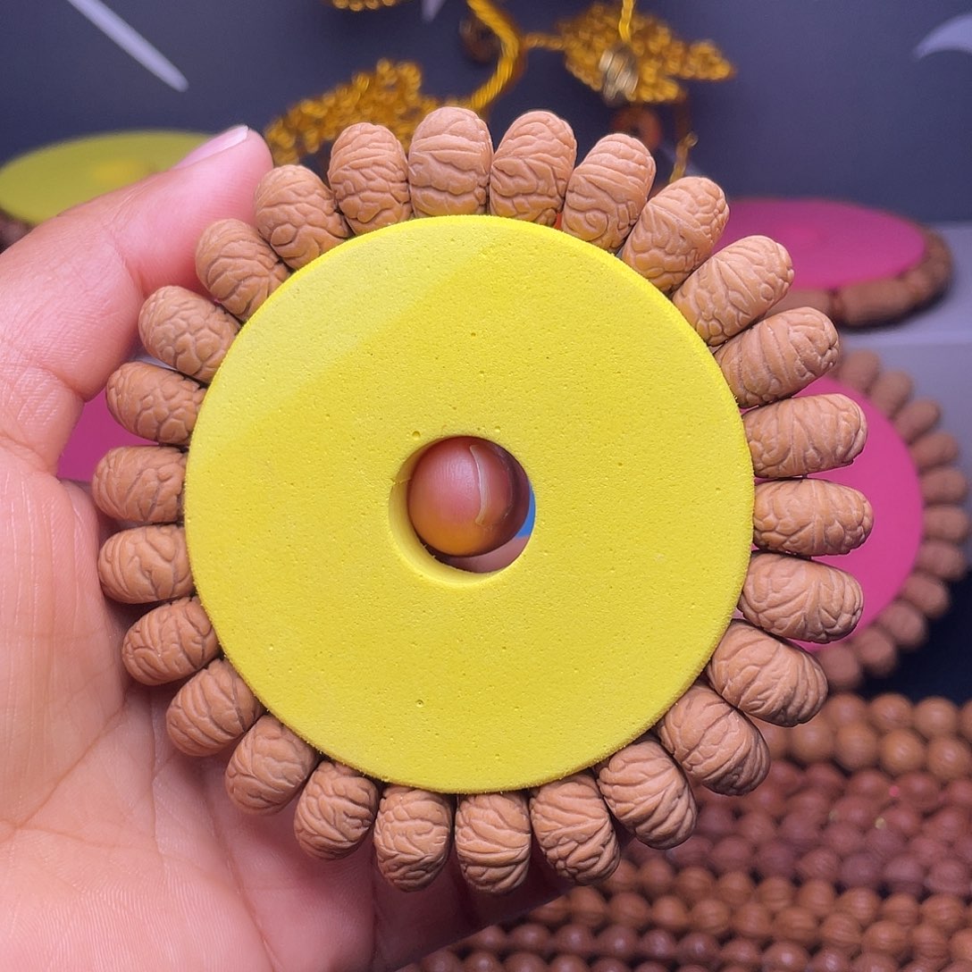 向***风桃核手串秦岭龙纹桃核凤羽