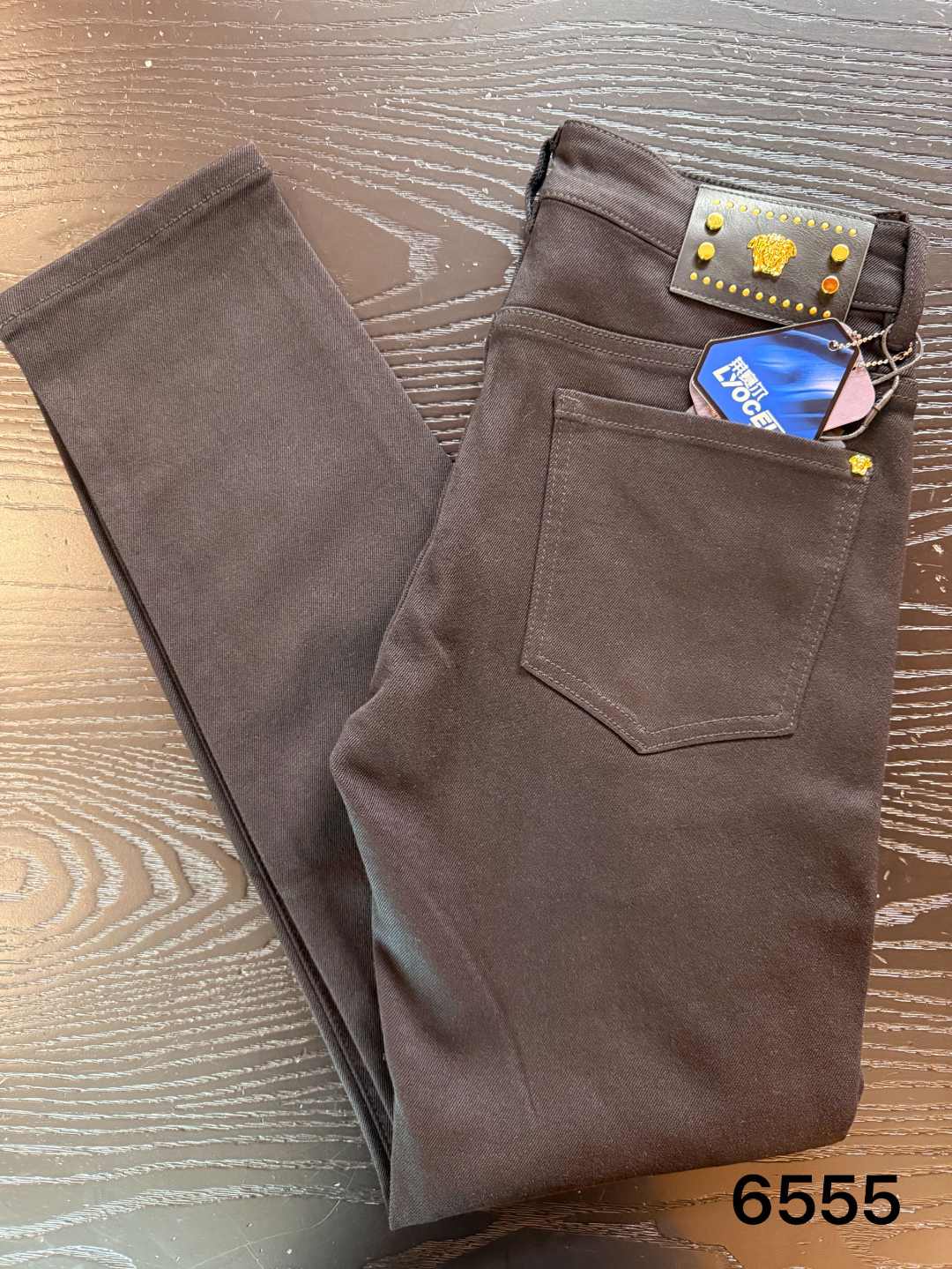 秋季【轻奢牛仔】广州欧潮精品修身直筒牛仔裤-6555