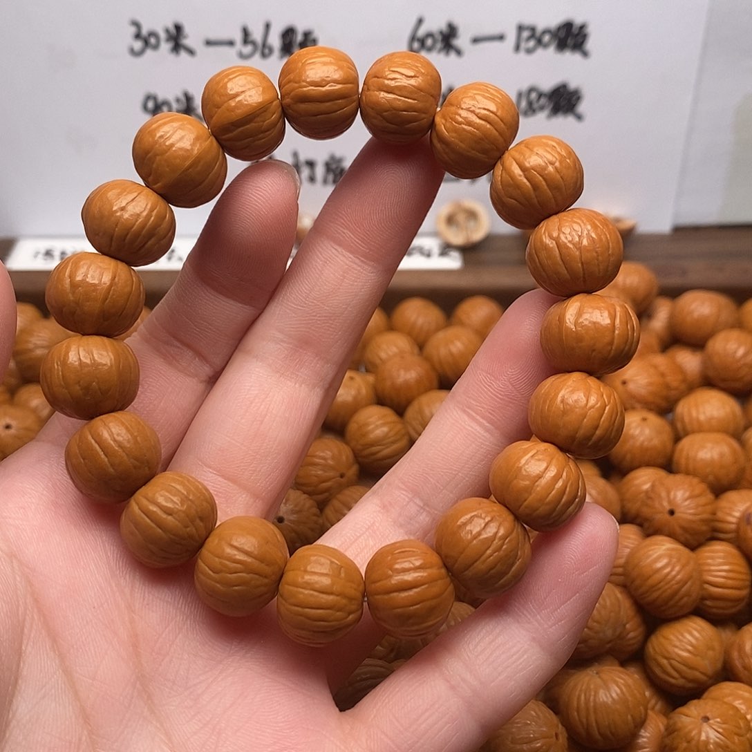 手串猴头核桃边41左右南瓜