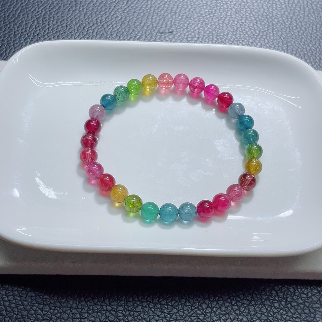 手链未镶嵌碧玺6.6mm左右