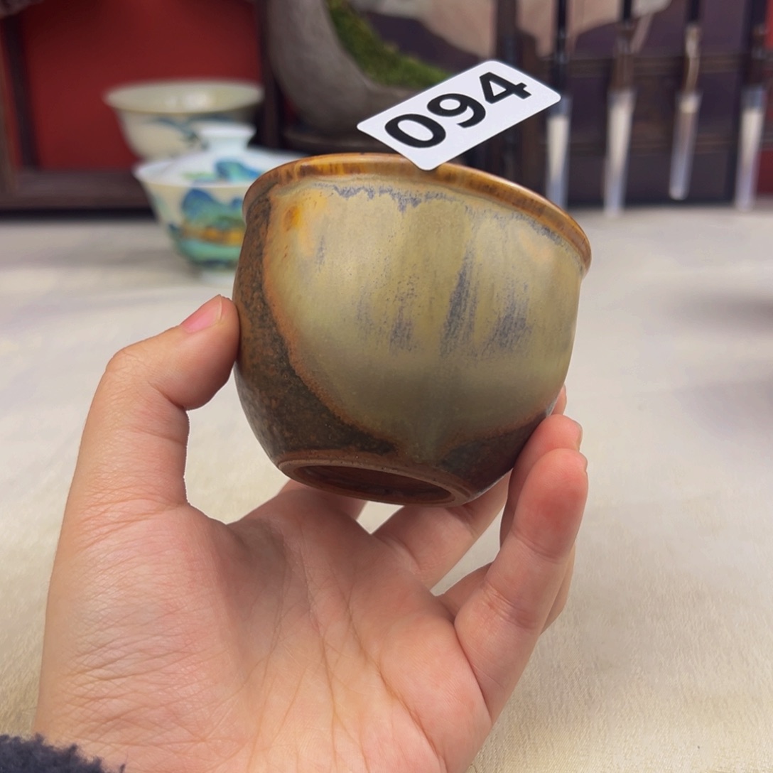 杯子纯手工柴烧主人杯