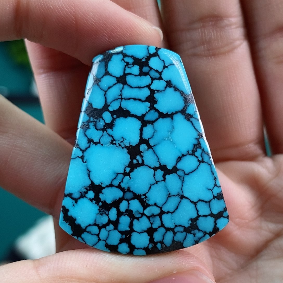 绿松石珠宝奇石未镶嵌自**美