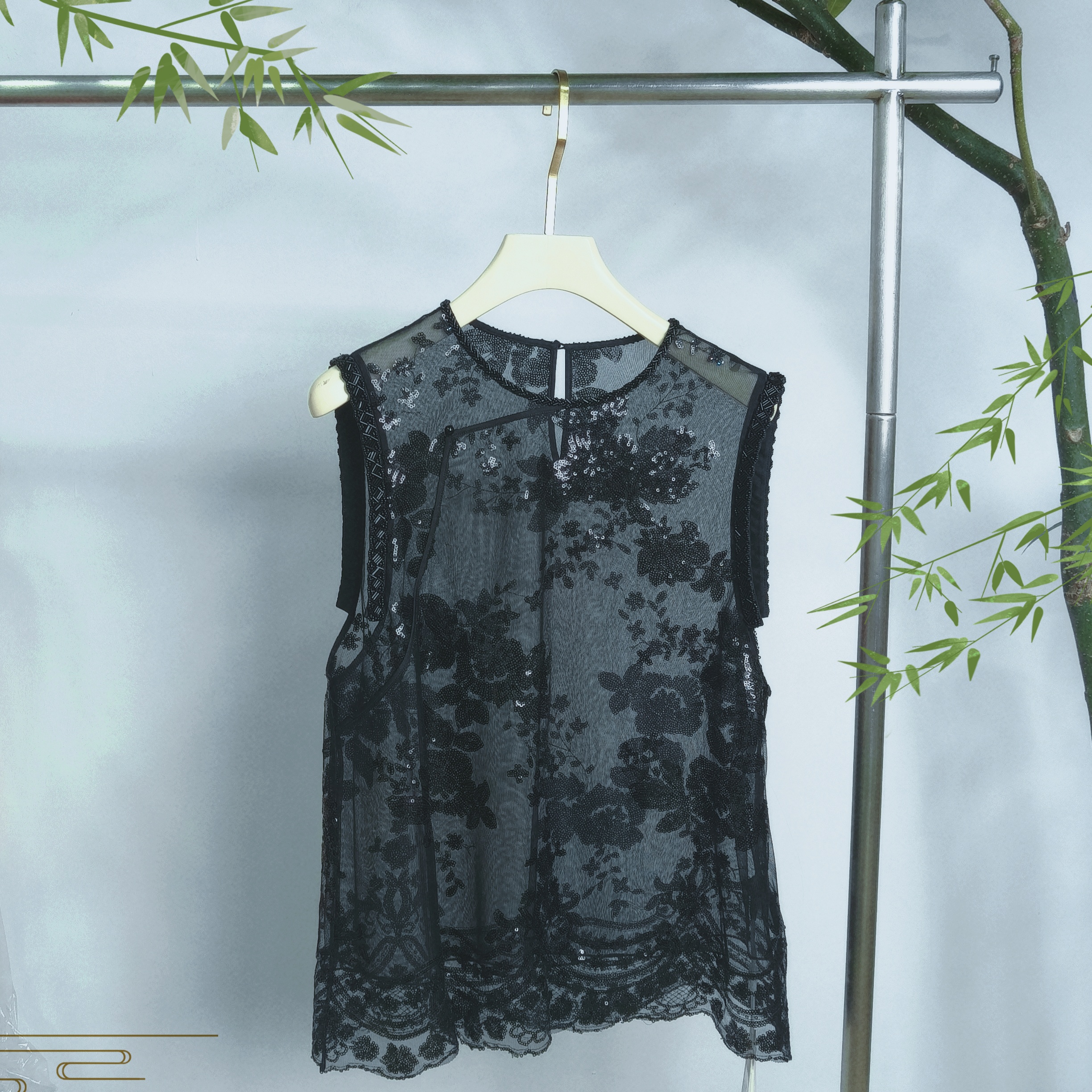 【浩浩高定】设计师款吊带马甲KES1236