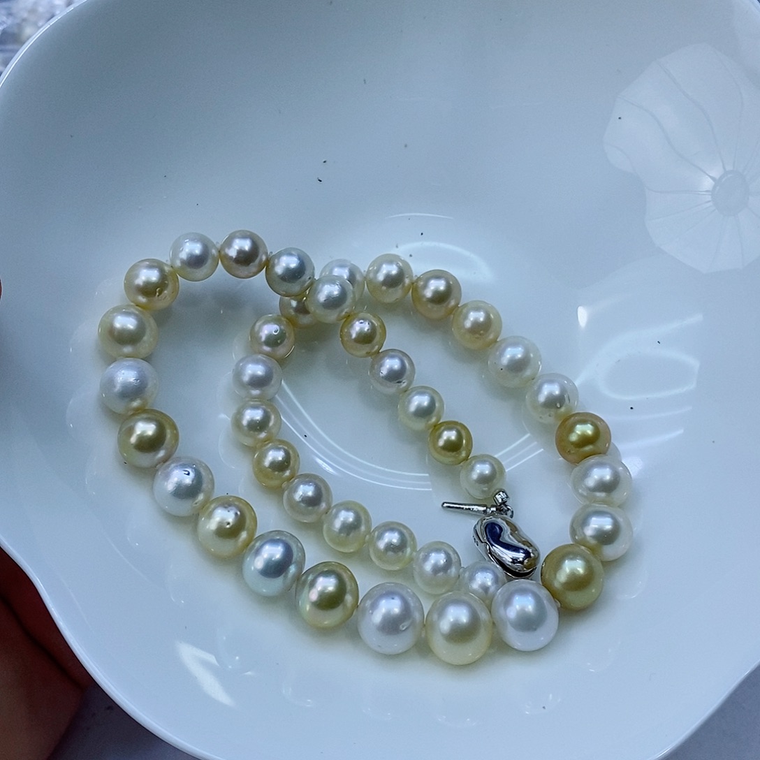 海水珍珠颈饰银S925镶嵌