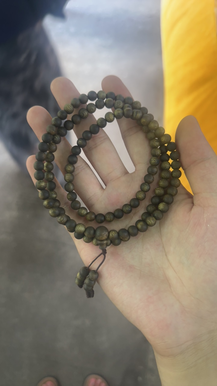 沉香【市寻琼香】海南沉香流油王0.6圆珠多圈手串11克➕@@6-8-9