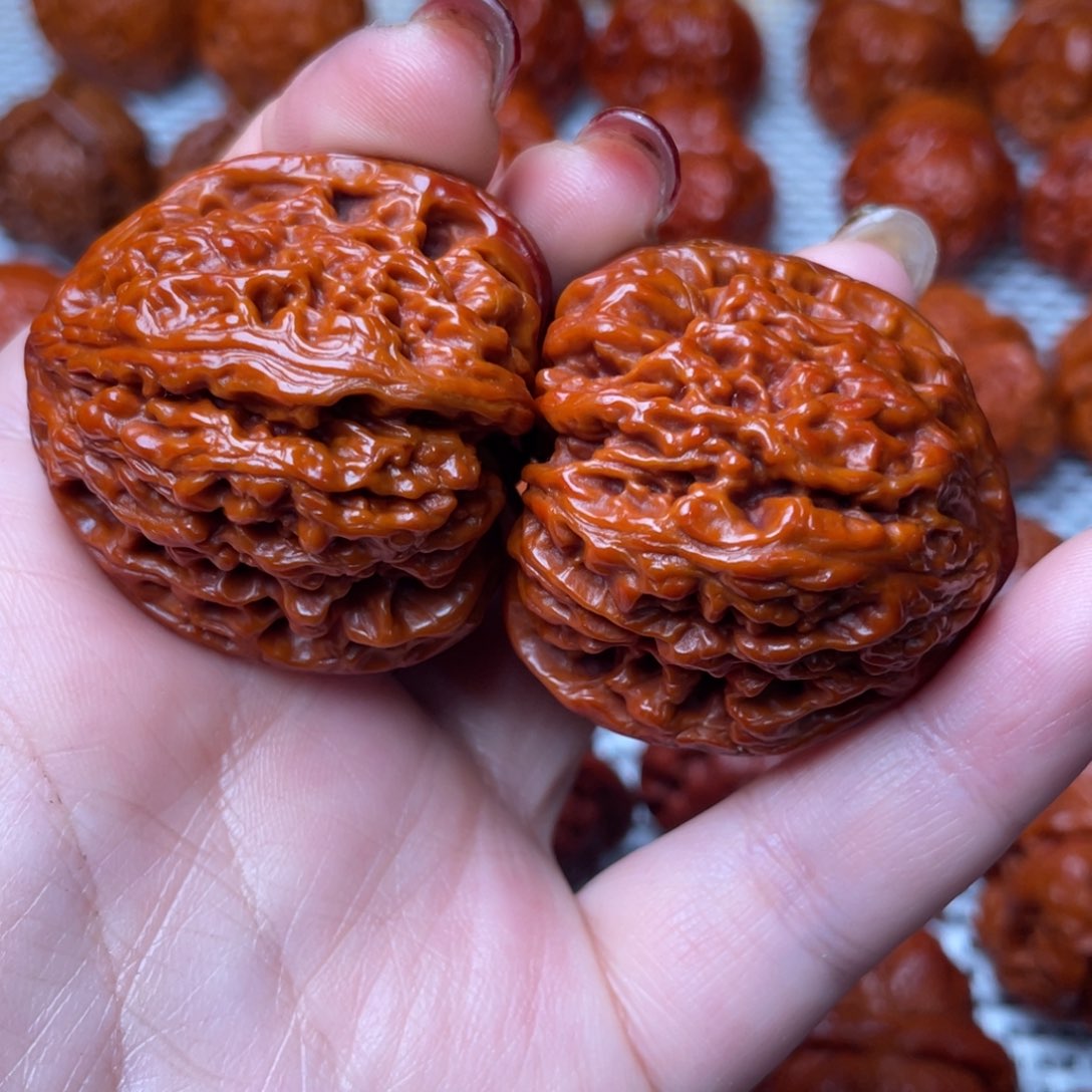 桃核吊坠卡**奏文玩核桃 手把件 南将石 40