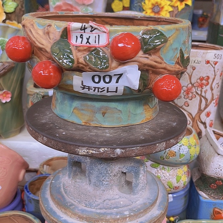 紫砂花盆粗陶材质与多肉花盆