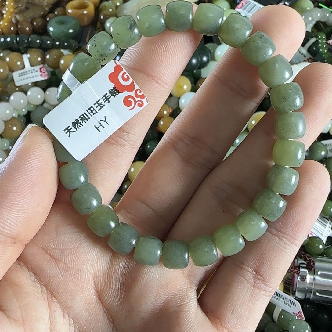 和田玉手链未镶嵌123
