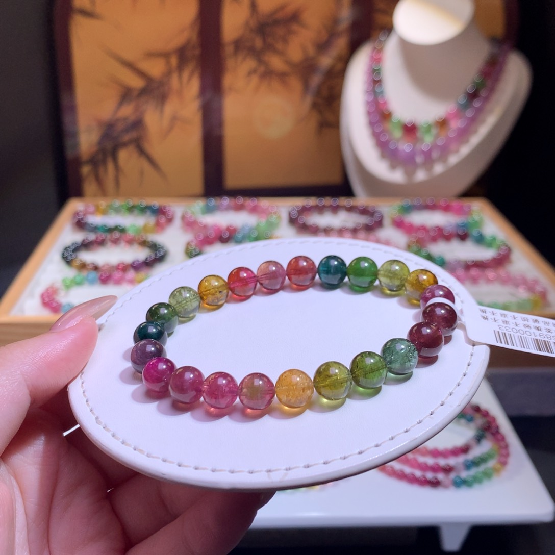 未镶嵌手链碧玺碧玺