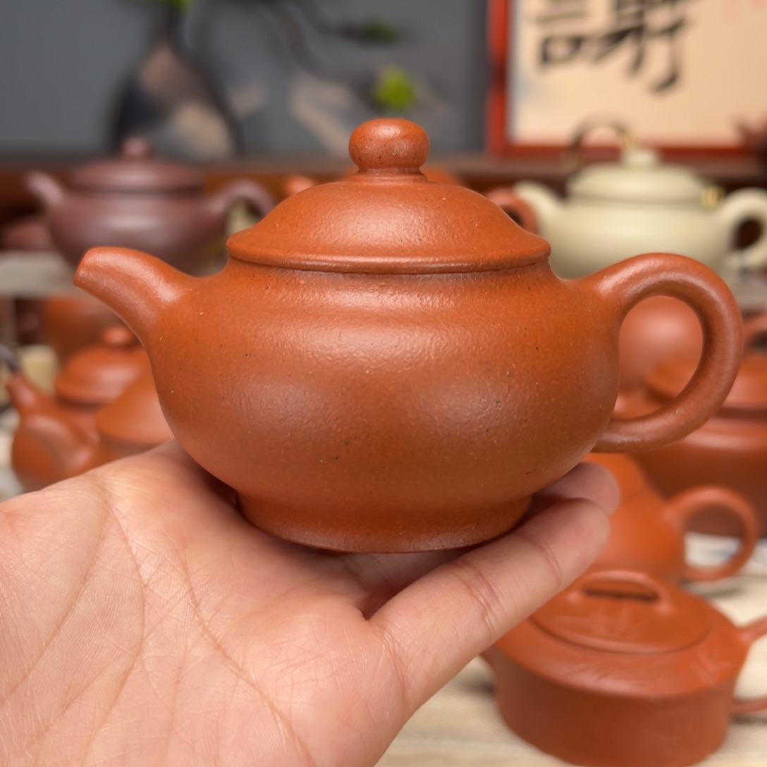 紫砂茶壶宝山红泥150