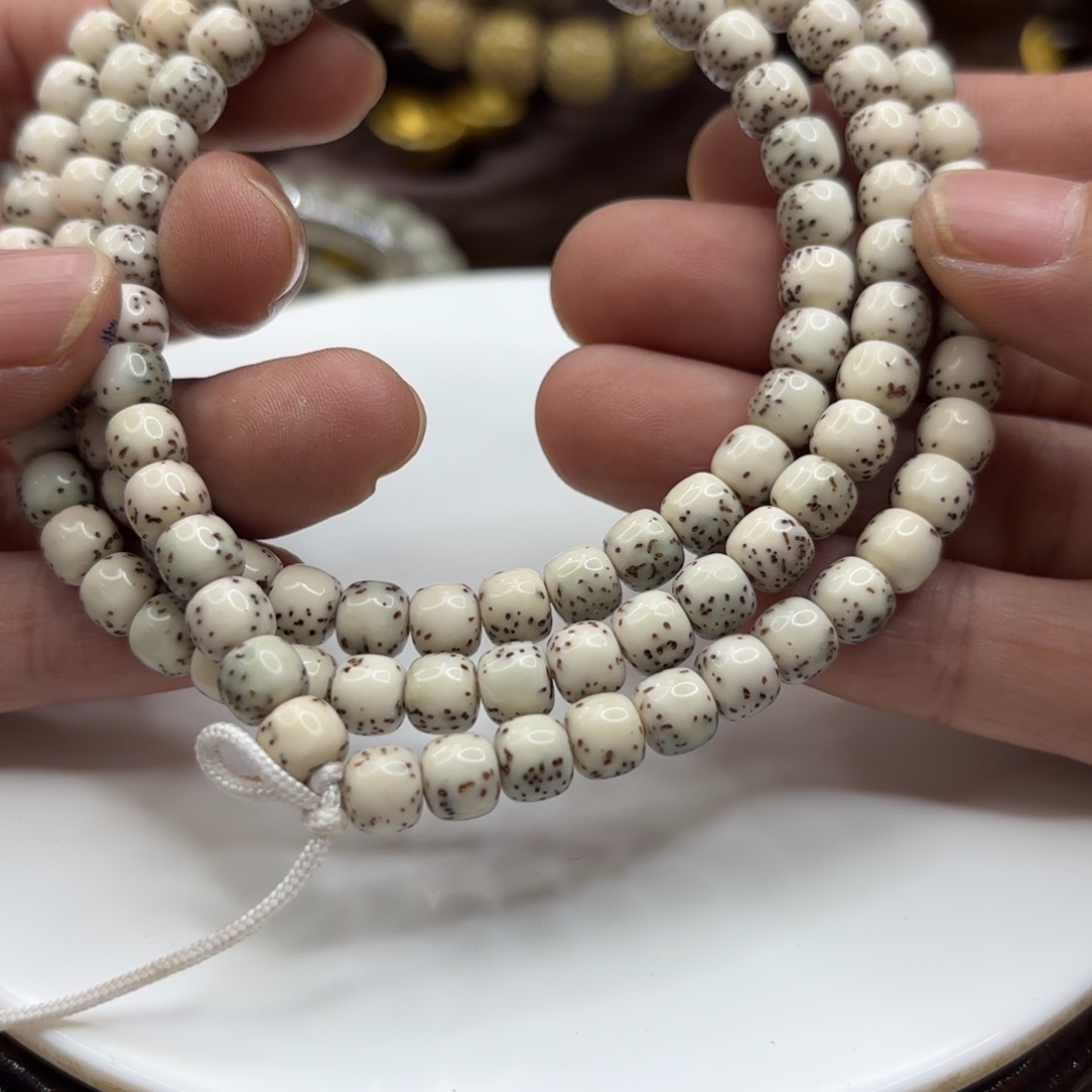 星月菩提手串76河豚大留白