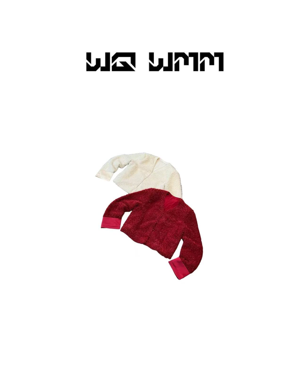 【WQWMM】小众设计时髦精新年款千金名媛风时尚洋气上衣25A12184