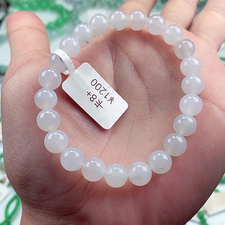 未镶嵌翡翠手链卡8+