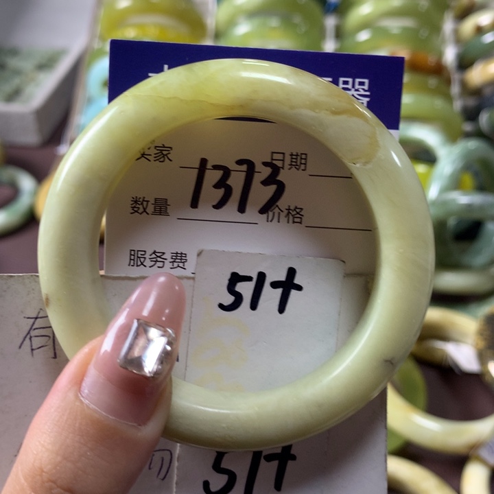 蛇纹石玉手镯未镶嵌1373