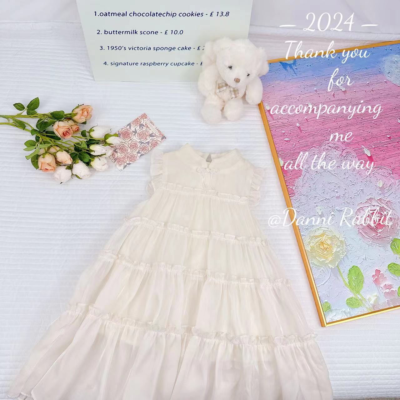 新款夏款女童时尚无袖洋气蛋糕裙 D-VC826