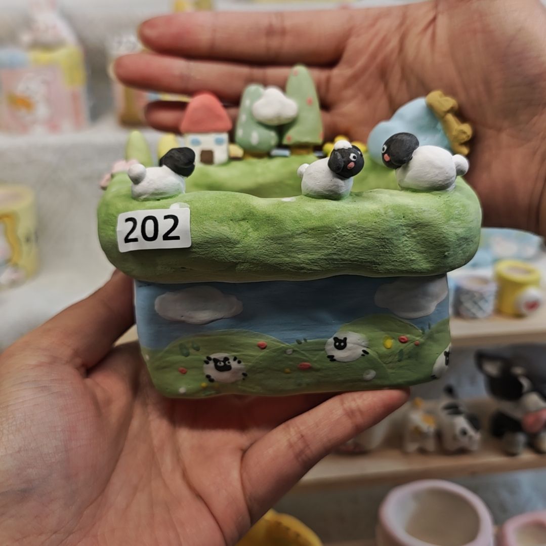 杨***露满29.9包邮手工花盆预售