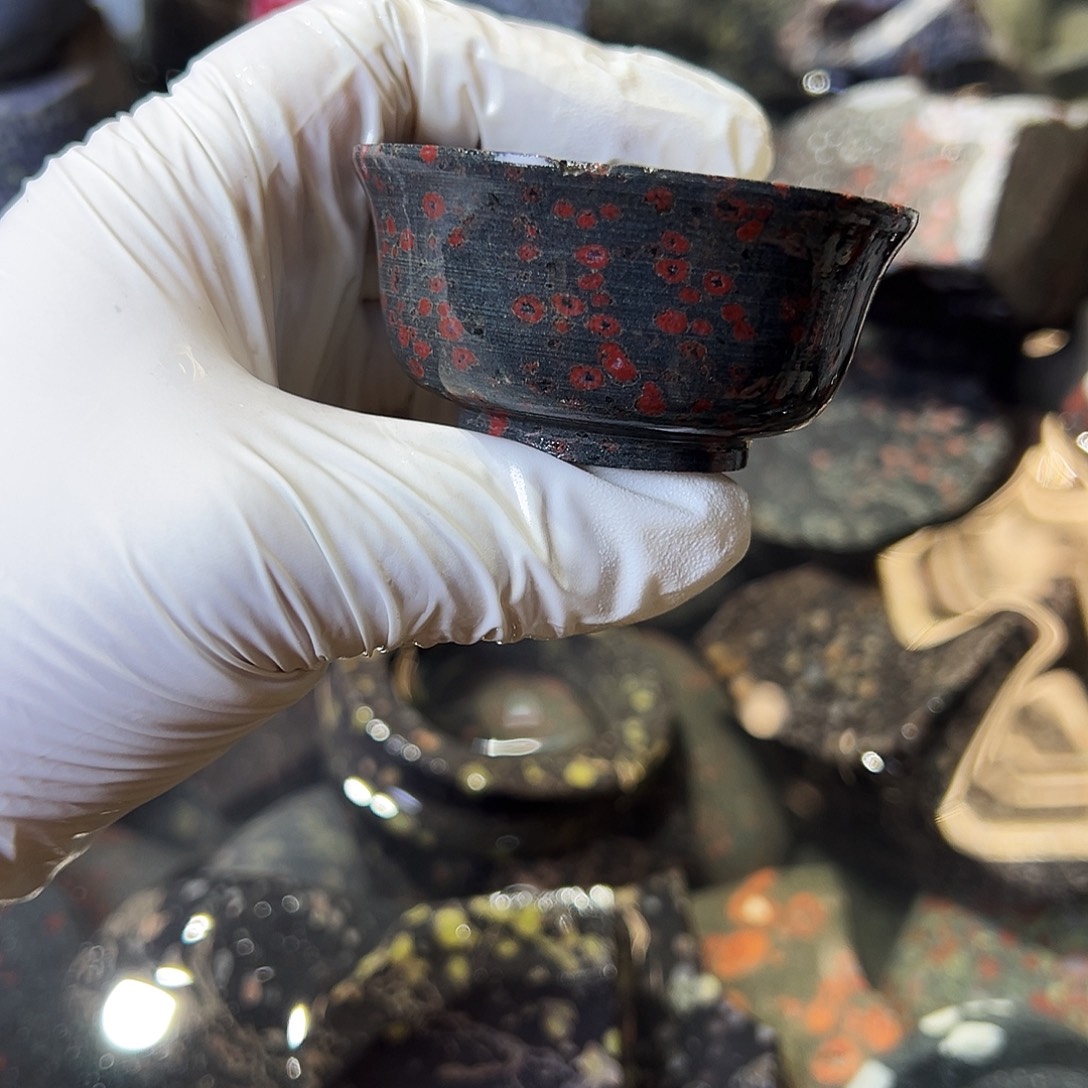 梅花玉鱼缸石茶周边微瑕不退不换