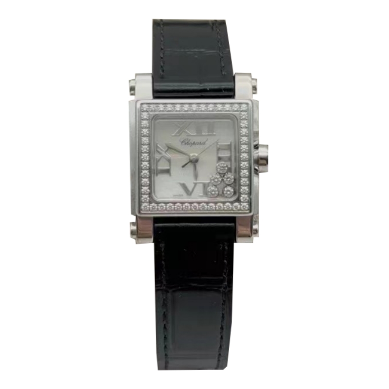 95新 Chopard/萧邦 24mm 萧邦 时尚优雅 原钻 石英名表 女士腕表
