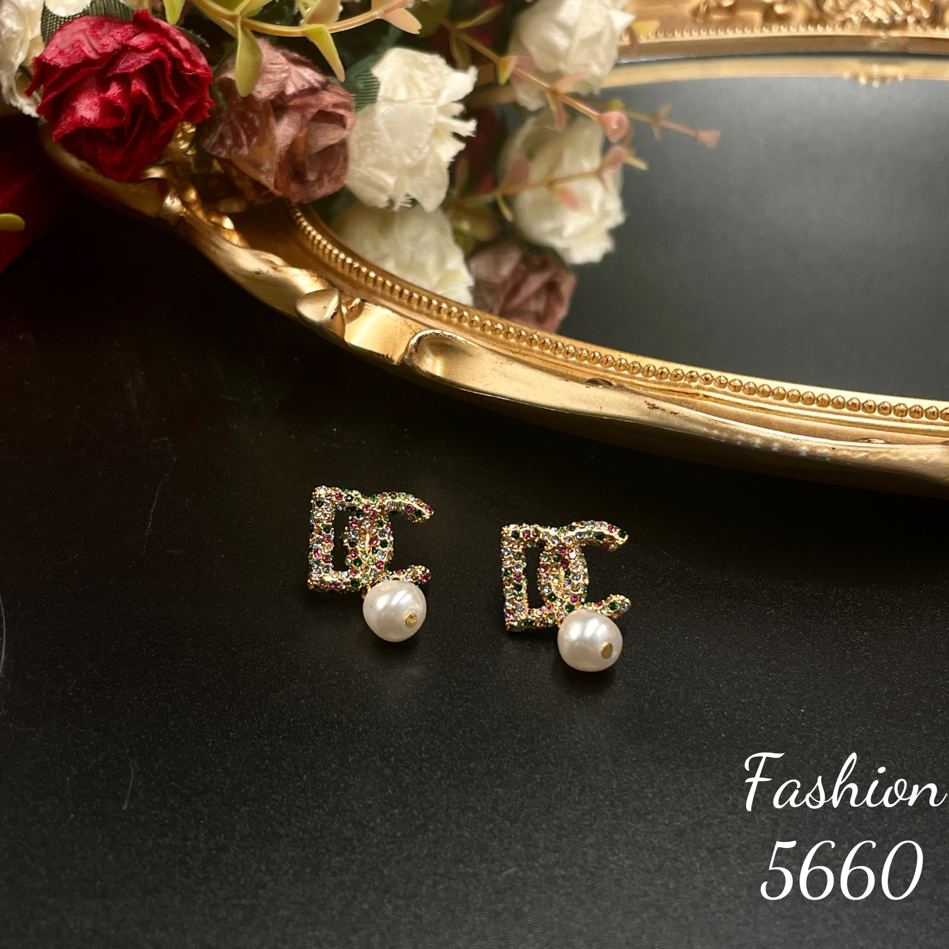 铜合金耳饰 设计师款耳饰~5660