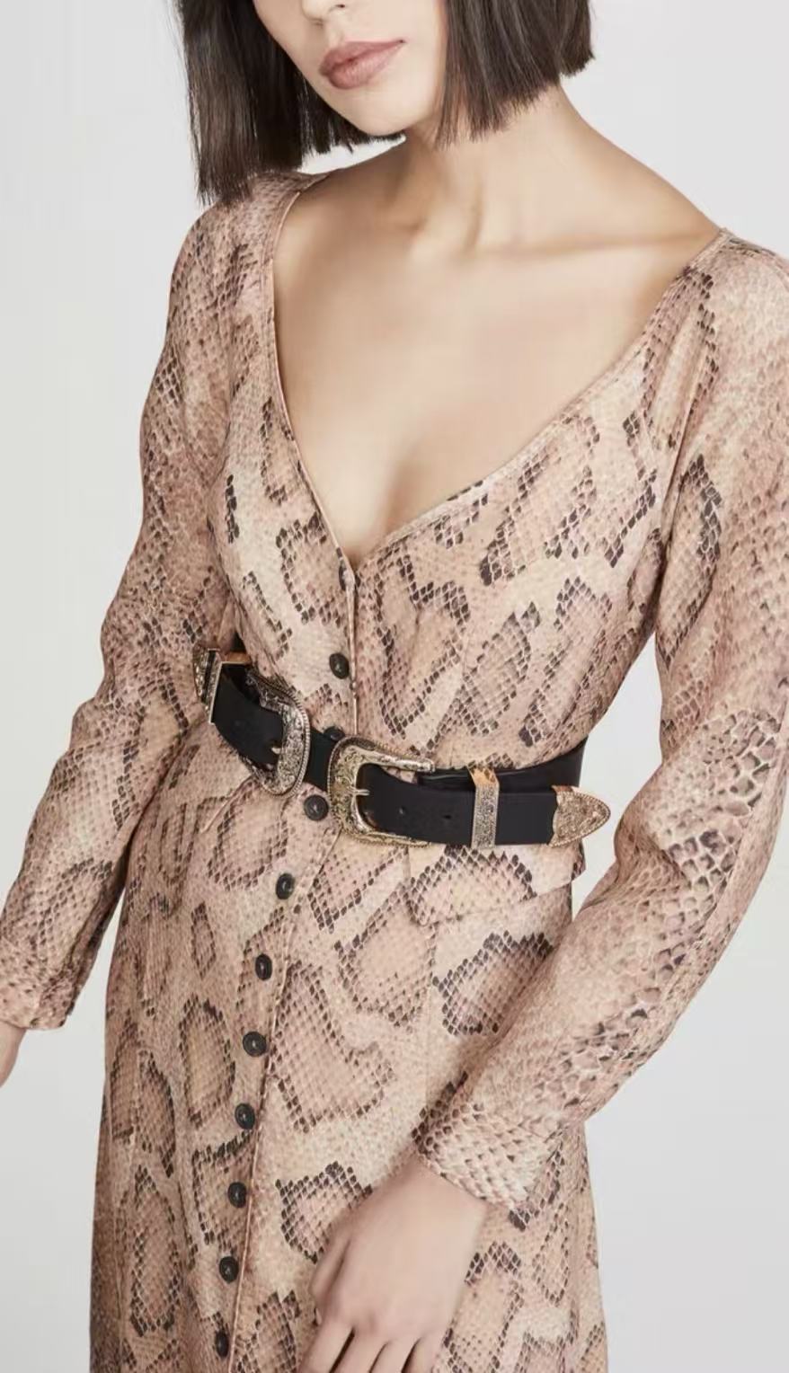 99新 Alexander McQueen/亚历山大·麦昆 专拍B-LOW腰带/LZ505U999