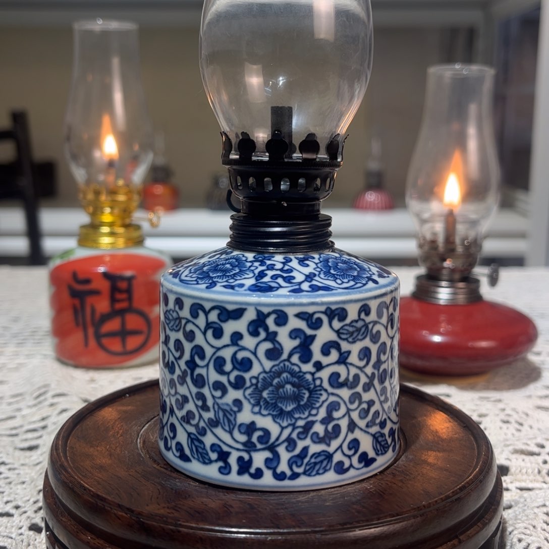 摆件景德镇陶瓷香薰灯