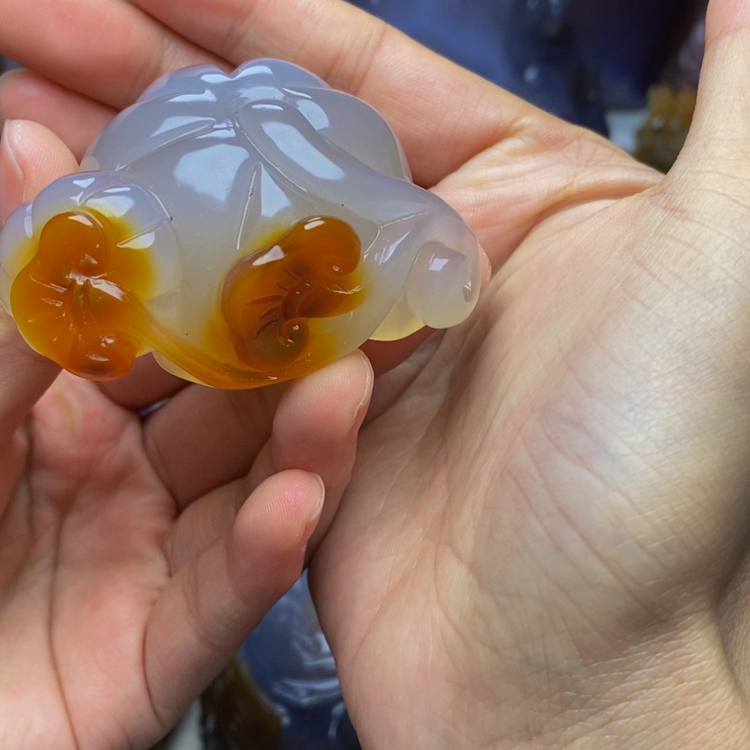 玛瑙/玉髓手把件未镶嵌