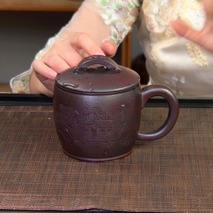 茶杯紫砂高货放漏