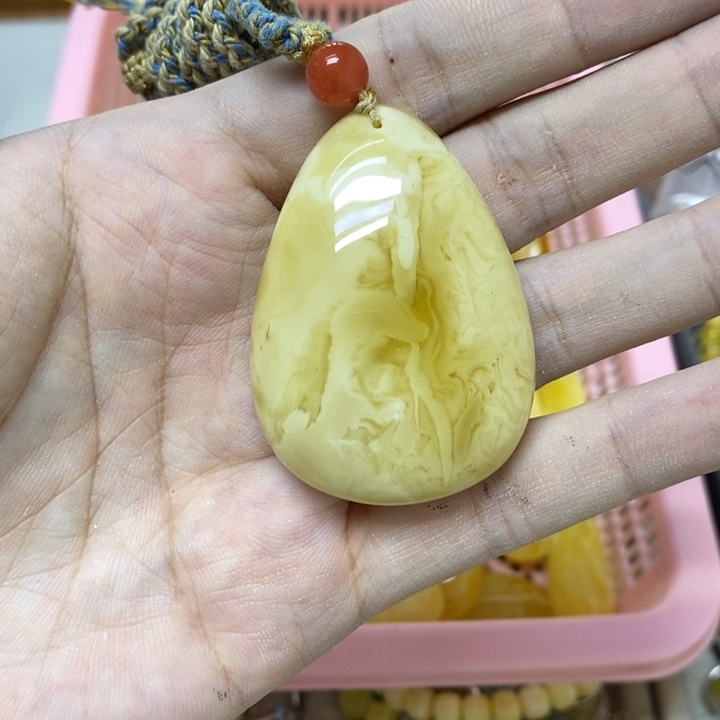 未镶嵌蜜蜡裸石吊坠