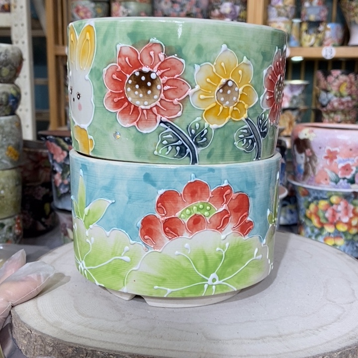 红陶景德镇艺术手绘作品