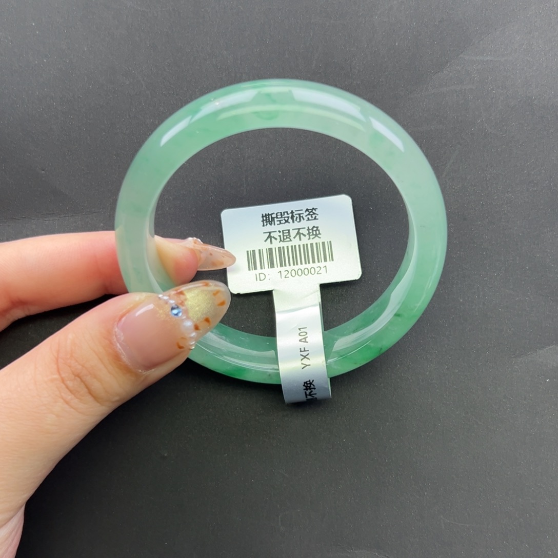 石英质玉未镶嵌手镯+53.5 会会