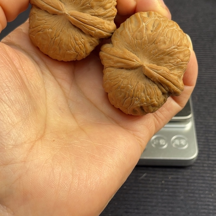 可***r文玩核桃吊坠黄尖元宝