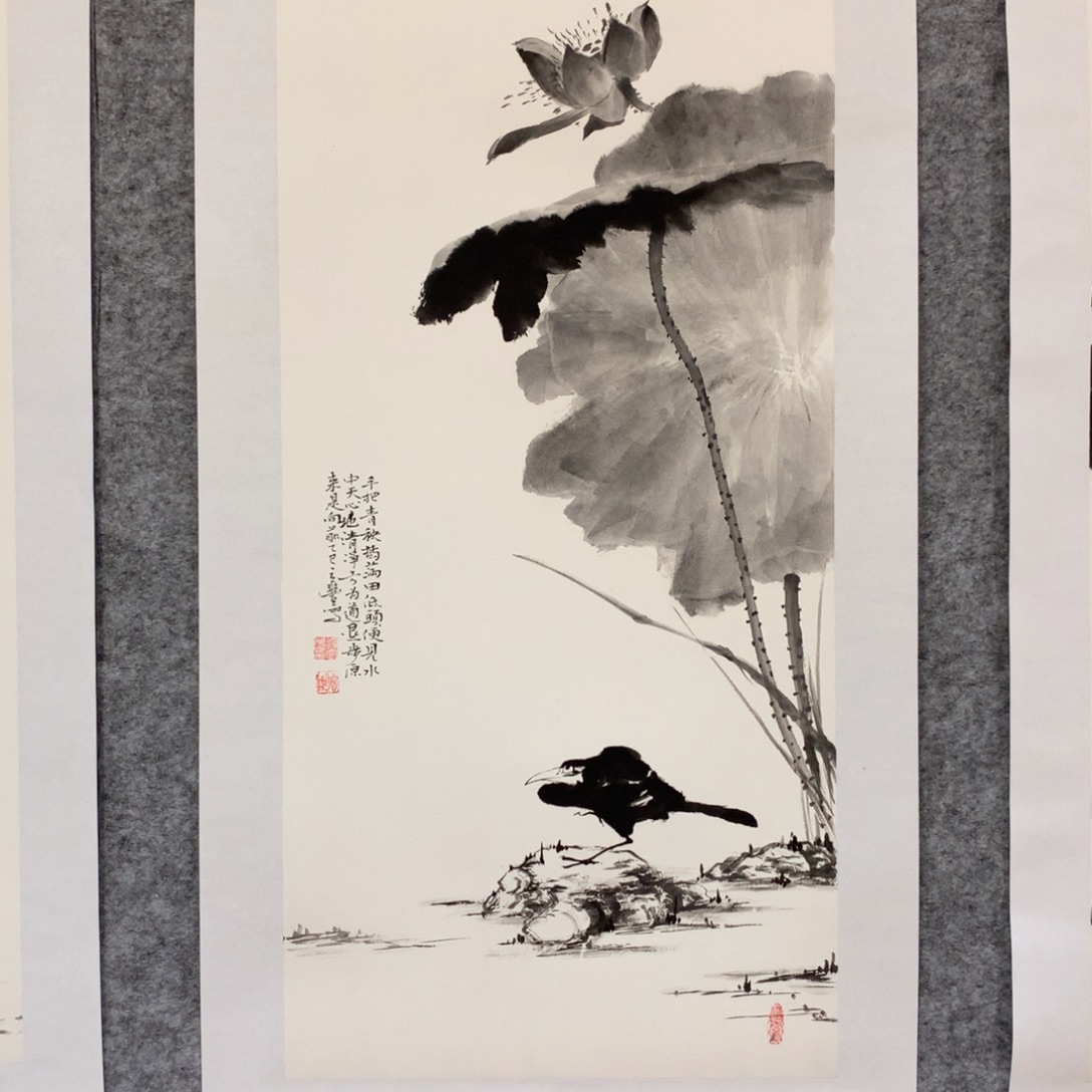 国画花鸟作品写意